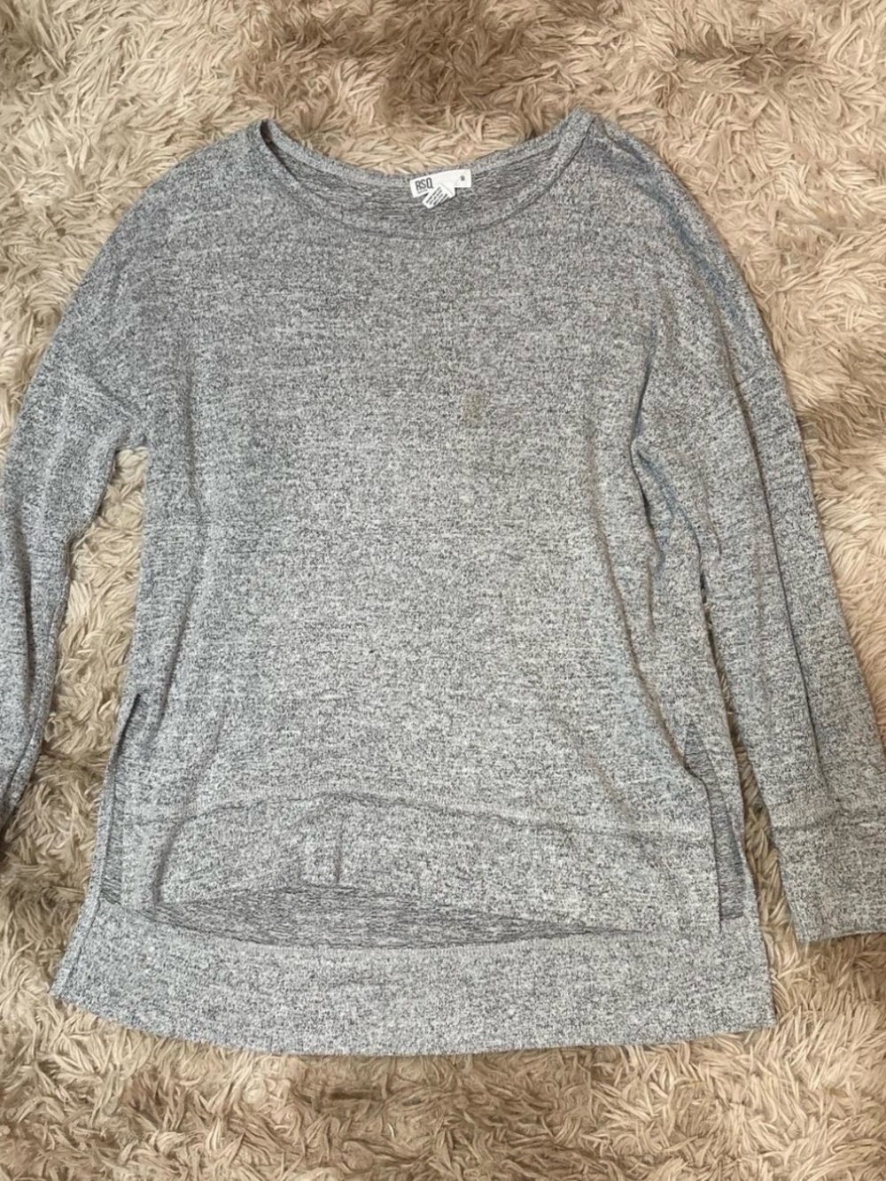 RSQ Gray Long Sleeve Sweater Top